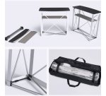 Comptoir d’accueil rectangulaire publicitaire - marquage 1 couleur