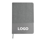 Carnet A5 en velours publicitaire - marquage 1 couleur