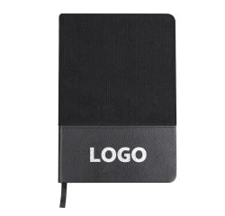 A5 velvet promotional notebook - 1-color printing