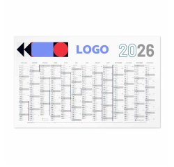 Advertising wall calendar 65 x 40.5 cm - multicolor branding
