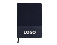 A5 velvet promotional notebook - 1-color printing
