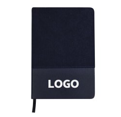 A5 velvet promotional notebook - 1-color printing