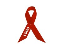 Spangenband Satinschleife Werbeunterstützung - Mehrfarbendruck