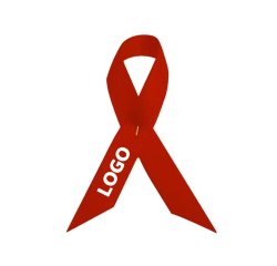 Spangenband Satinschleife Werbeunterstützung - Mehrfarbendruck