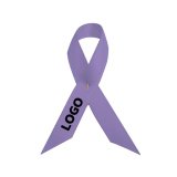 Broche ruban de soutien en satin publicitaire - marquage multicolore