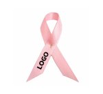 Satin promotional support ribbon brooch - multicolor marking.