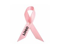 Broche ruban de soutien en satin publicitaire - marquage multicolore