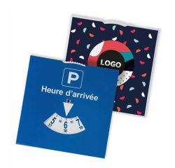 Disque de stationnement publicitaire - marquage multicolore