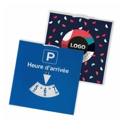 Disque de stationnement publicitaire - marquage multicolore