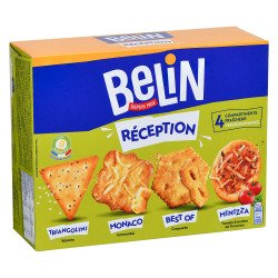 Assortiment de biscuits apéritif Réception Belin - Boîte de 400 g