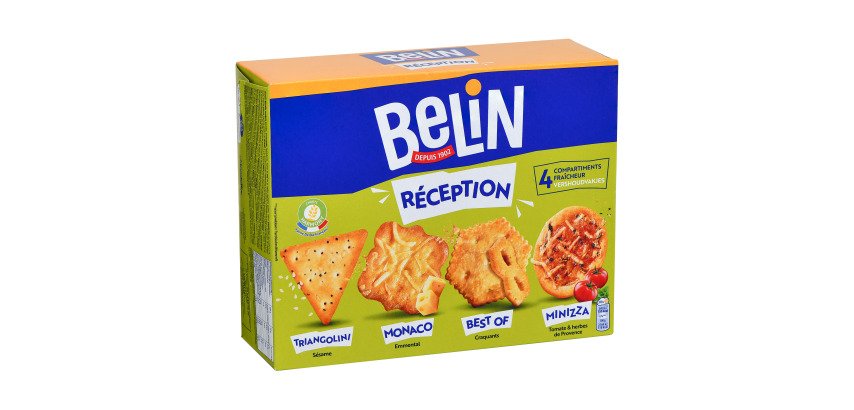 Assortiment de biscuits apéritif Réception Belin - Boîte de 400 g