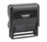 Timbro polinome + datario TRODAT Printy 4817 - 12 testi commerciali h 3,8 mm