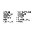 Timbro polinome TRODAT Printy 4822 - 12 testi commerciali, altezza 4 mm