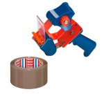 Pack de 36 rouleaux adhésifs polypropylène Tesa 4195 résistant silencieux 35 µ dont 6 gratuits + 1 dévidoir OFFERT