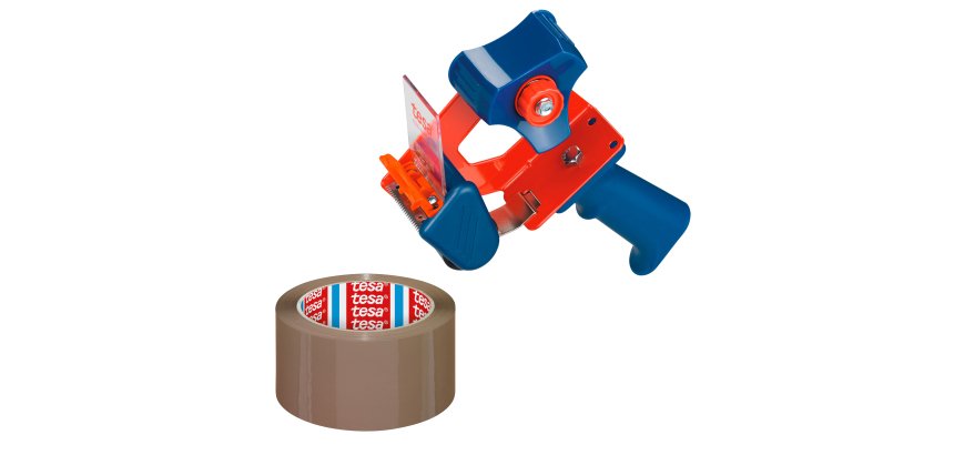 Pack de 36 rouleaux adhésifs polypropylène Tesa 4195 résistant silencieux 35 µ dont 6 gratuits + 1 dévidoir OFFERT