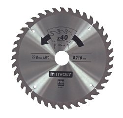 Lame de scie circulaire Tivoly Ø 165 mm x 20 mm, 36 dents carbure