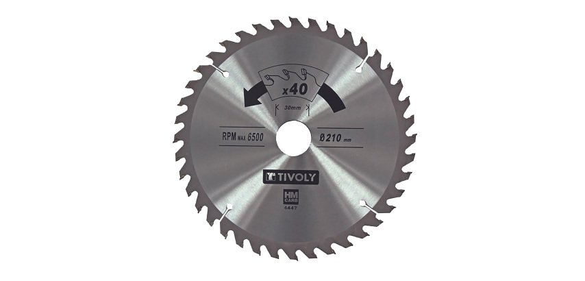 Circular saw blade Tivoly Ø 165 mm x 20 mm, 36 carbide teeth