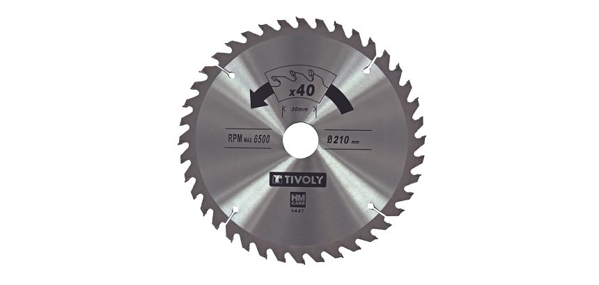 Lame de scie circulaire Tivoly Ø 165 mm x 20 mm, 36 dents carbure