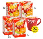 ROYCO PACK 2: 2 x tomates boulettes, 2 x poulet, 1 x curry, 1 x champignons + 6 tasses GRATUITES