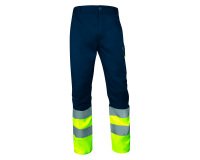 Arbeitshose mit hoher Sichtbarkeit von Delta Plus Multipockets - Neon Gelb
