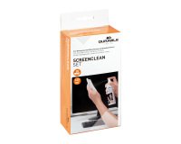 Durable SCREENCLEAN Set LCD/TFT/Plasma Chiffons secs et humides et liquide de nettoyage d'équipement électronique 125 ml