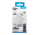 Chargeur secteur 2 ports USB-A  24W T'nB
