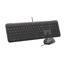 Wired keyboard and mouse set Logitech Signature Slim Wired Combo MK620 for business - AZERTY