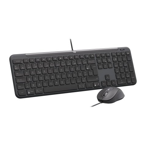 Ensemble clavier souris filaire Logitech Signature Slim Wired Combo MK620 for business - AZERTY