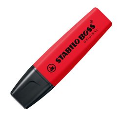 Subrayador Fluorescente STABILO Boss Original Rojo Intenso