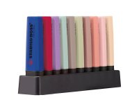 Surligneur Stabilo Boss couleurs assorties Wild Flowers - Set de 10