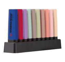 Text translated to German:

Markierstift Stabilo Boss verschiedene Farben Wildblumen - Set mit 10 Stück