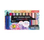 Surligneur Stabilo Boss couleurs assorties Wild Flowers - Set de 10