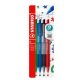 Stylo bille Stabilo Pointball Colorful rétractable pointe 2,5 mm - écriture moyenne - Pochette de 4 couleurs assorties
