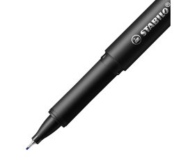 Stabilo Fineliner Stabilo Driver F mit Kappe Spitze 0,4 mm - feine Schrift