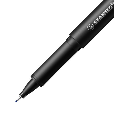 Stabilo Fineliner Stabilo Driver F mit Kappe Spitze 0,4 mm - feine Schrift