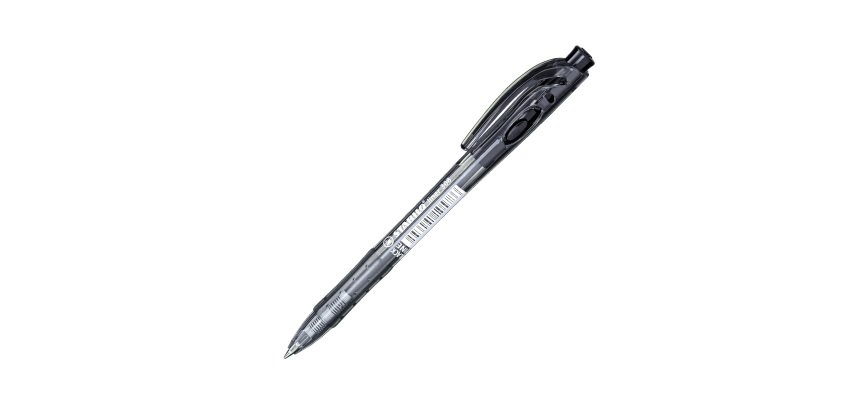 Stylo bille Stabilo Liner rétractable pointe 0,7 mm - écriture moyenne