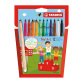 Filzstift Stabilo Trio AZ, sortierte Farben, feine Spitze - 12er Pack