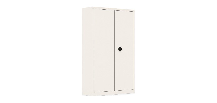 Armoire métal portes battantes monobloc Metily L 120 x P 43 cm