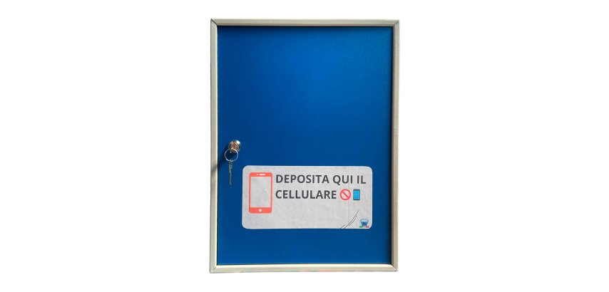 Armadietto portacellulari 30 posti con serratura a chiave - Minimo 40 pezzi