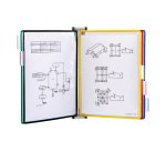 Protège-documents pivotant mural Djois by Tarifold PVC A4 5 pochettes - 10 vues couleurs assorties