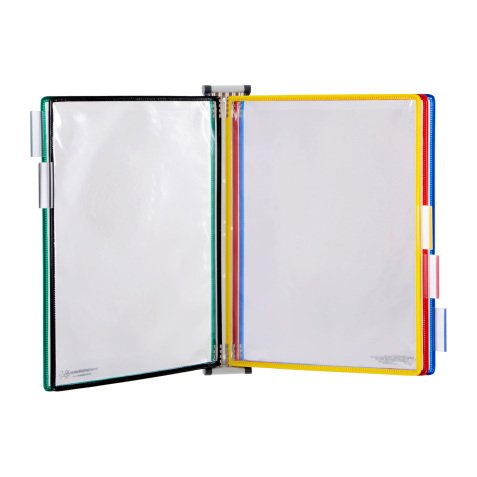 Beschermhoes draaibaar wandmodel Djois by Tarifold PVC A5 met 5 hoezen - 10 zichten assortiment kleuren