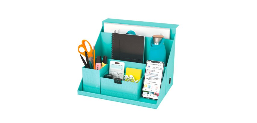 Boîte de classement carton all-in-box Oxford Harmonia dos 12 cm couleur
