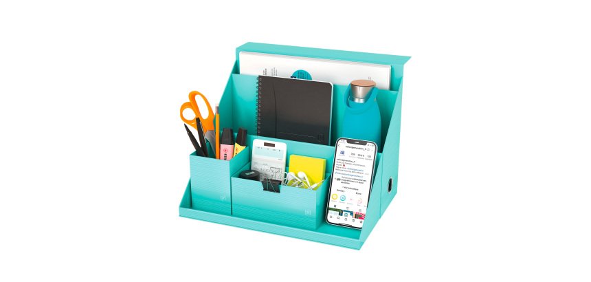 Boîte de classement carton all-in-box Oxford Harmonia dos 12 cm couleur