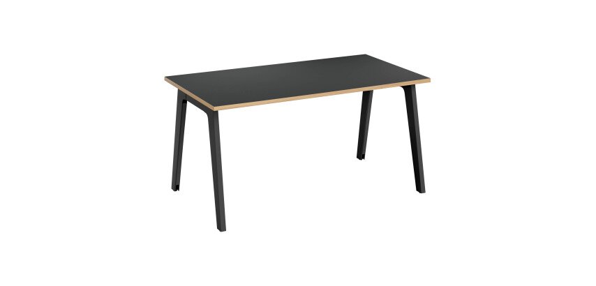 Scrivania dritta eden arche l140 carbone gambe antracite