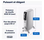 Radiateur bain d'huile Dragon Delonghi 2000 W