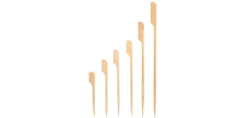 Pincho de bambú Teppo gushi 120 mm - Caja de 2000 unidades