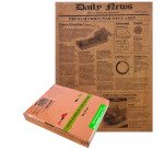 Papel alimentario kraft con diseño periodico 270 x 350 mm - Caja dispensadora 10000 unidades