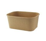 Ensaladera rectangular kraft laminado pp 17x12x7,5 cm capacidad de 500 ml - Caja de 200 unidades