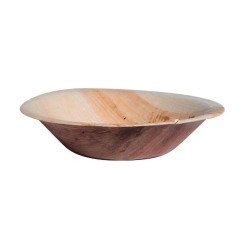 Mini cuenco de hoja de palmera 200ml 120 x 120 mm - Paquete de 100 unidades