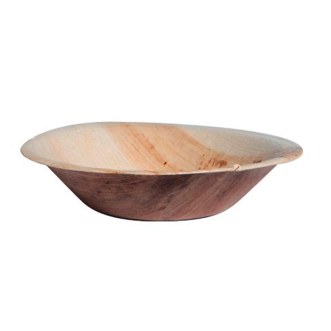 Mini cuenco de hoja de palmera 200ml 120 x 120 mm - Paquete de 100 unidades
